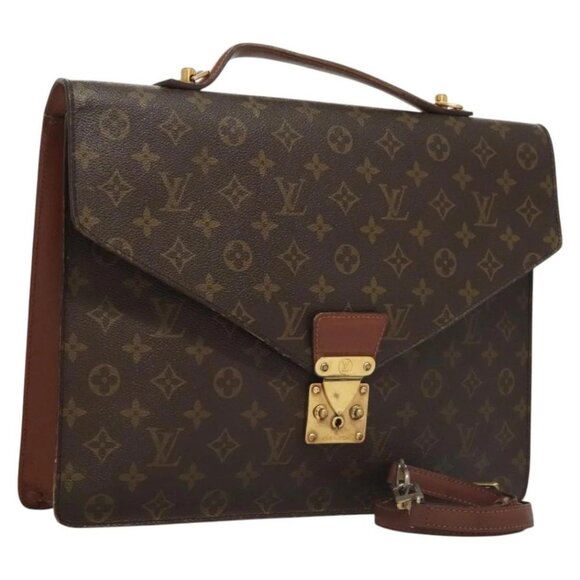 LOUIS VUITTON Monogram Porte Documents Bandouliere Bag M53338 Auth - Picture 1 of 16